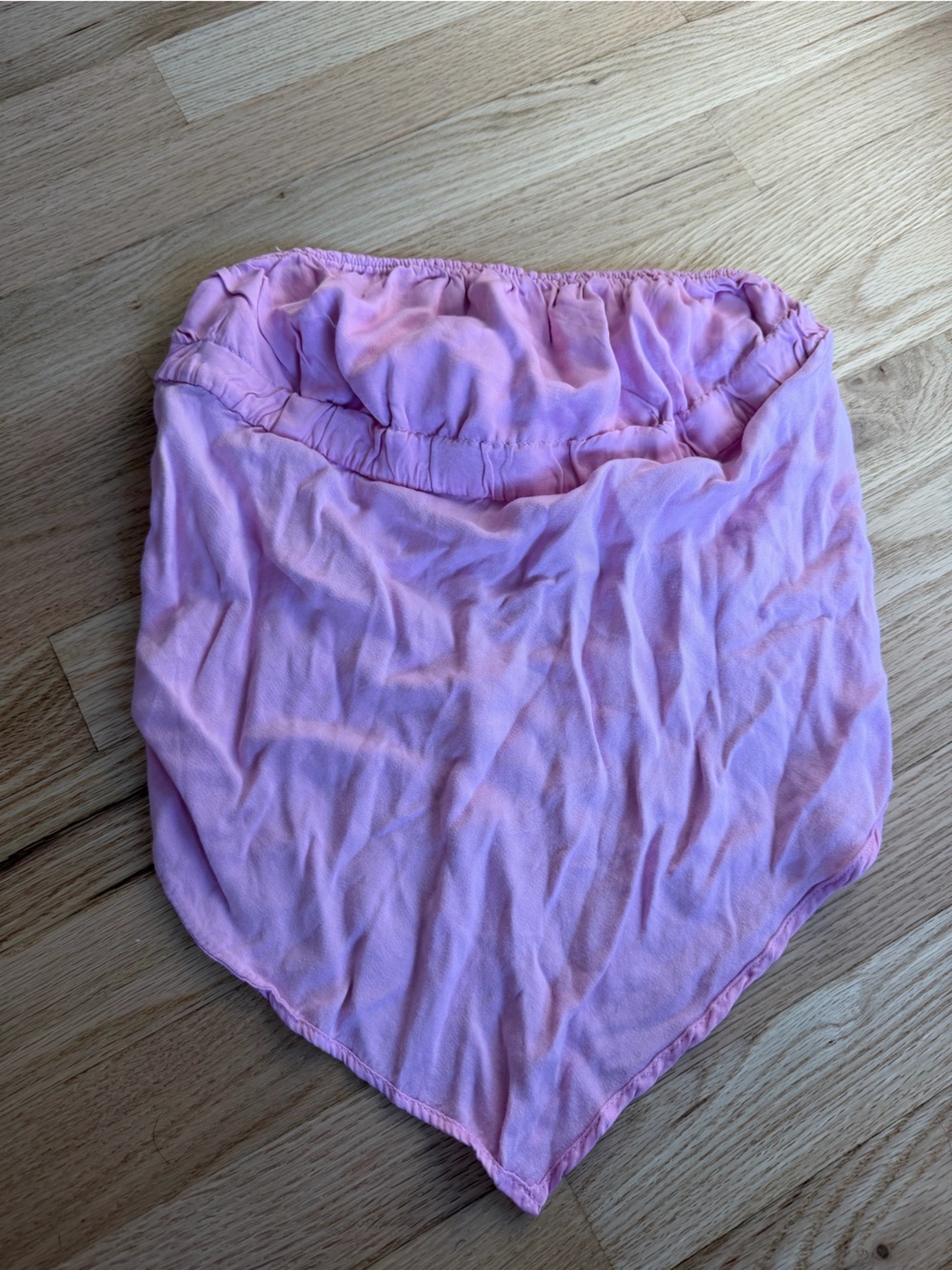 Zara Light Pink Bandana Hem Skirt